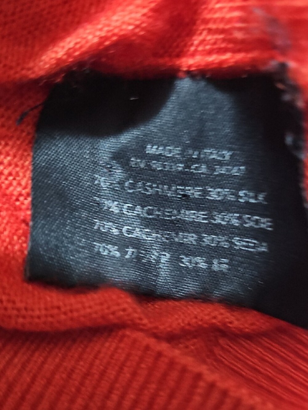 Cropped Crewneck Sweater in Bright Orange - Picture 5 of 7